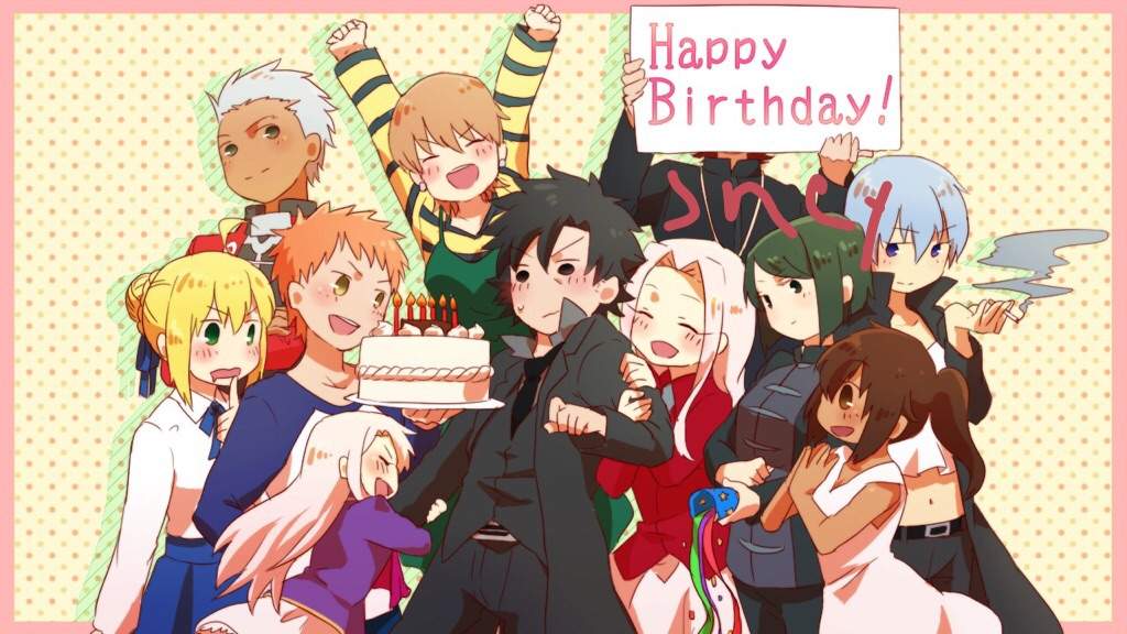 happy birthday anime picture