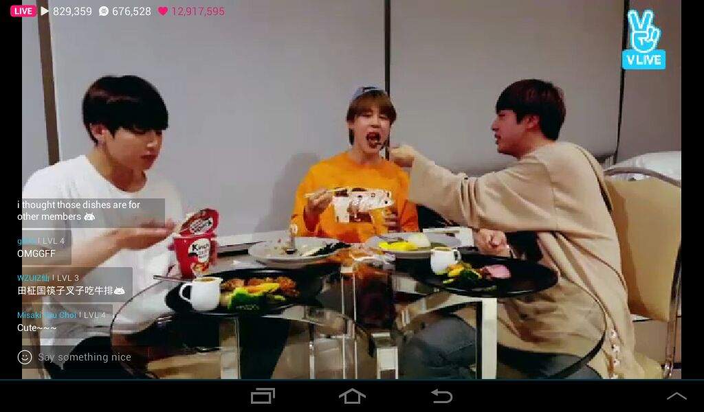 The Triple J Vlive (Eat Jin, Jimin And Jungkook) | ARMY's Amino