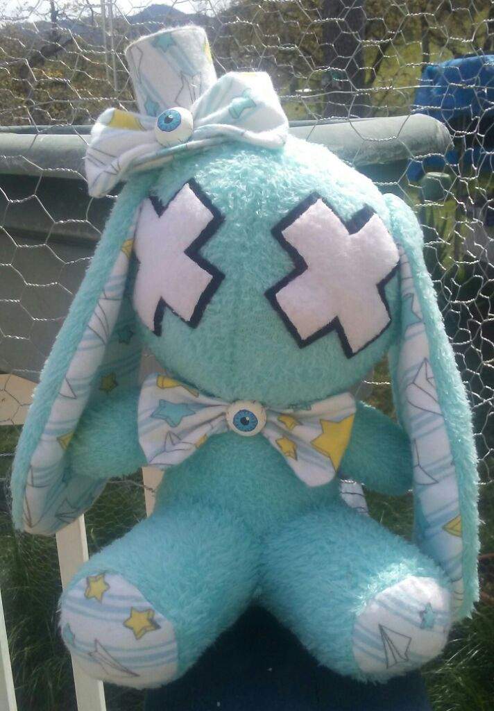 goth bunny plush