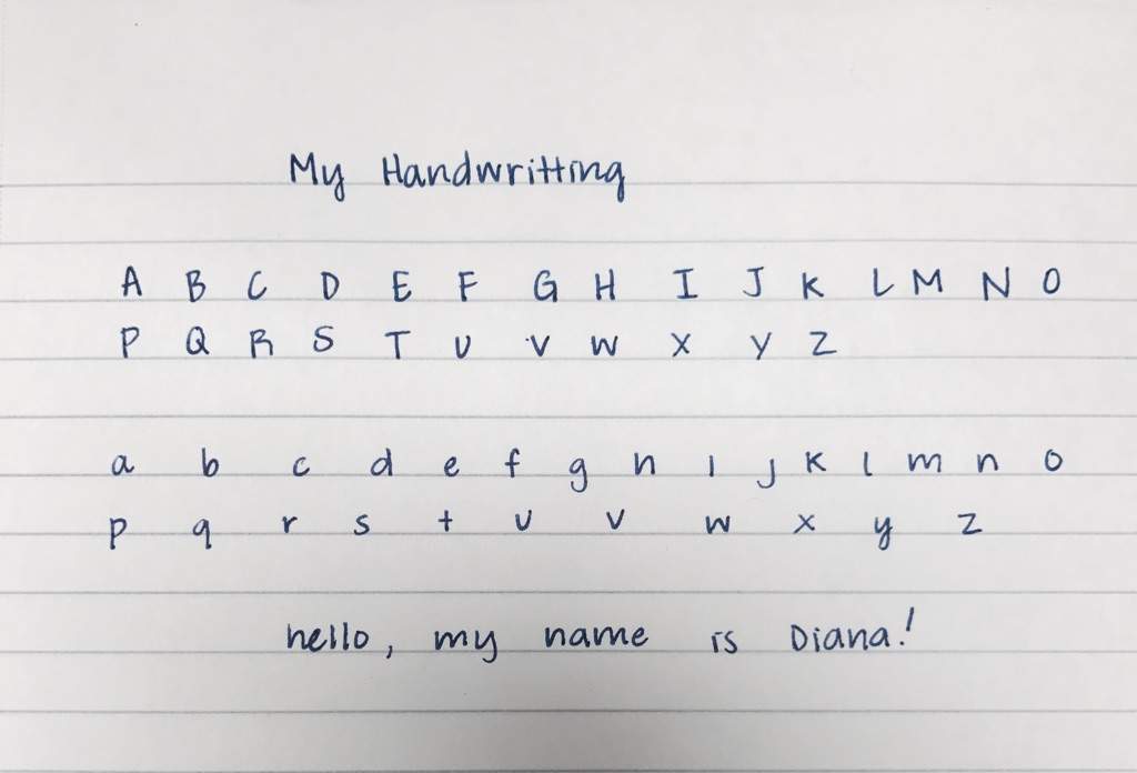 Neat Handwriting