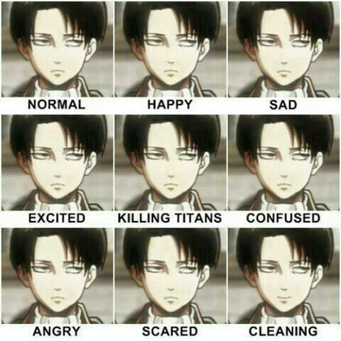 Levis cleaning face | Wiki | Attack On Titan Amino