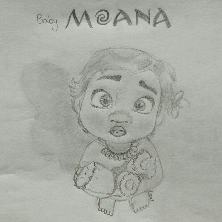 Easy Moana Sketch / How To Draw Moana Really Easy Drawing Tutorial