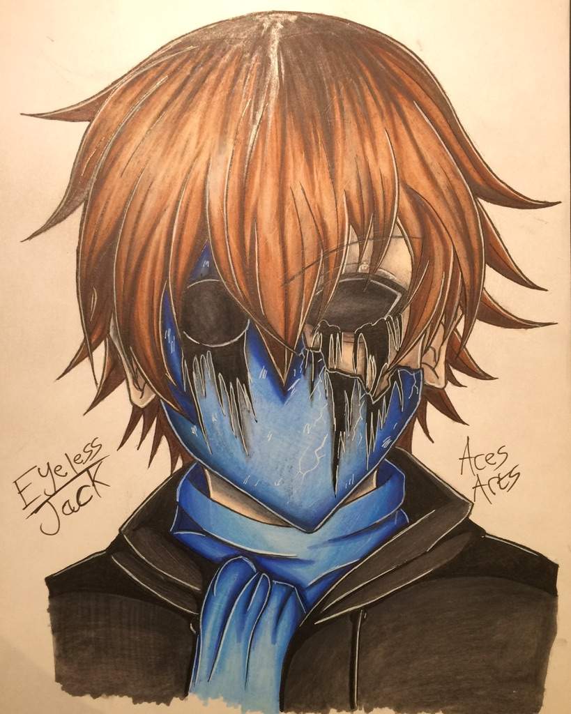 Eyeless Jack Anime Style Drawing (CreepyPasta Anime Art Amino