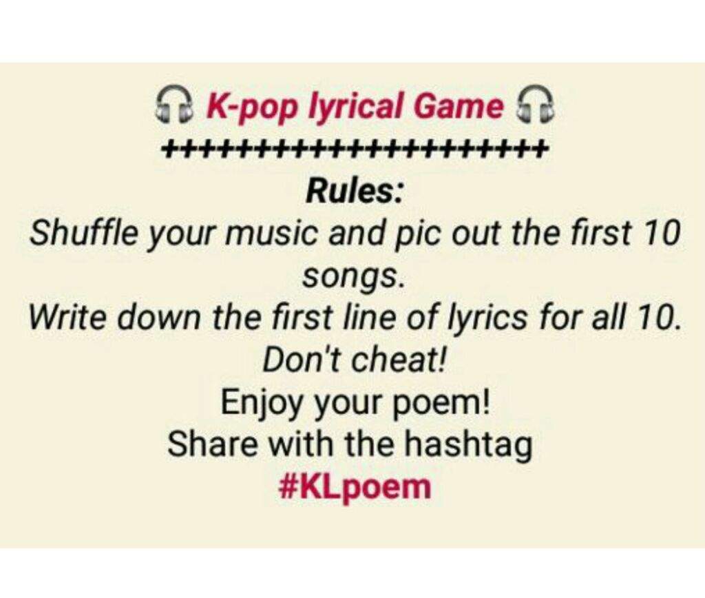 Kpop Lyrics Poem • | K-Pop Amino