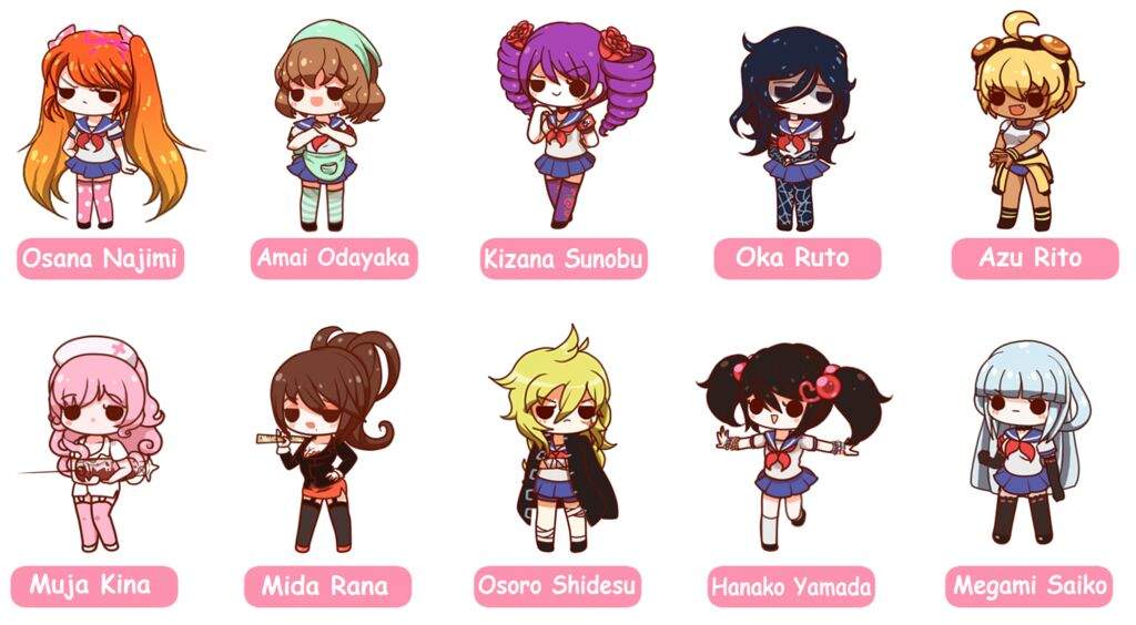 all yandere simulator characters in alphabetical order