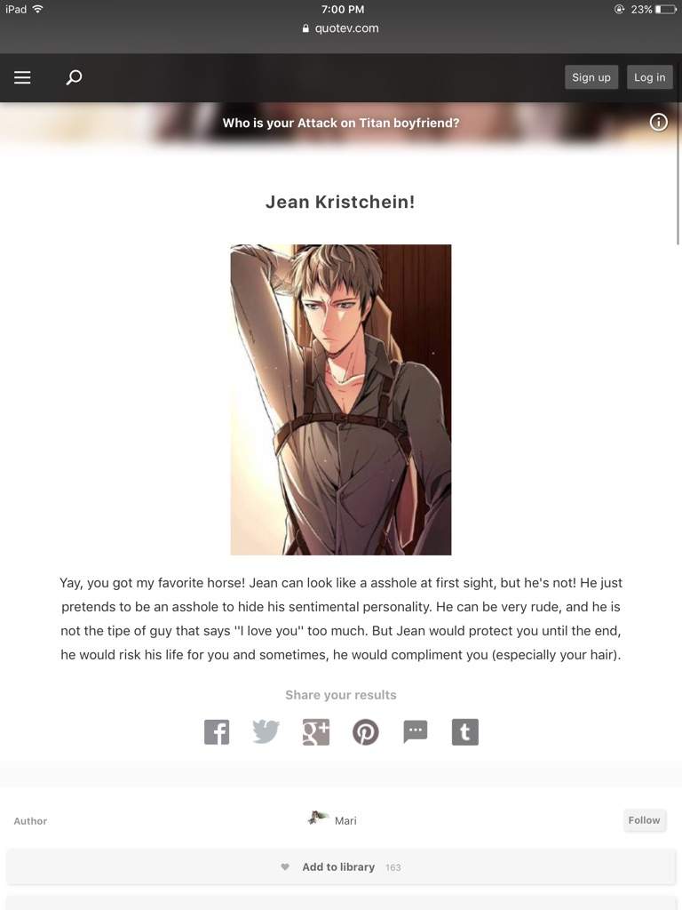 Aot Boyfriend Quiz Anime Amino