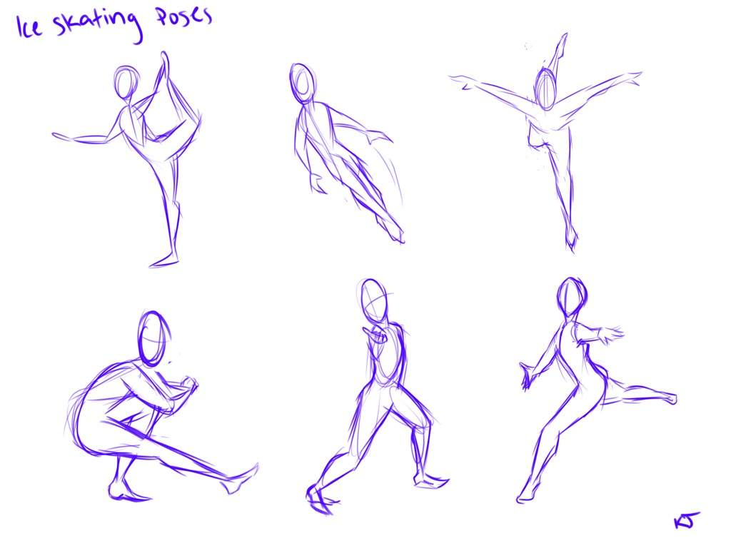 Sketching poses | Yuri On Ice Amino