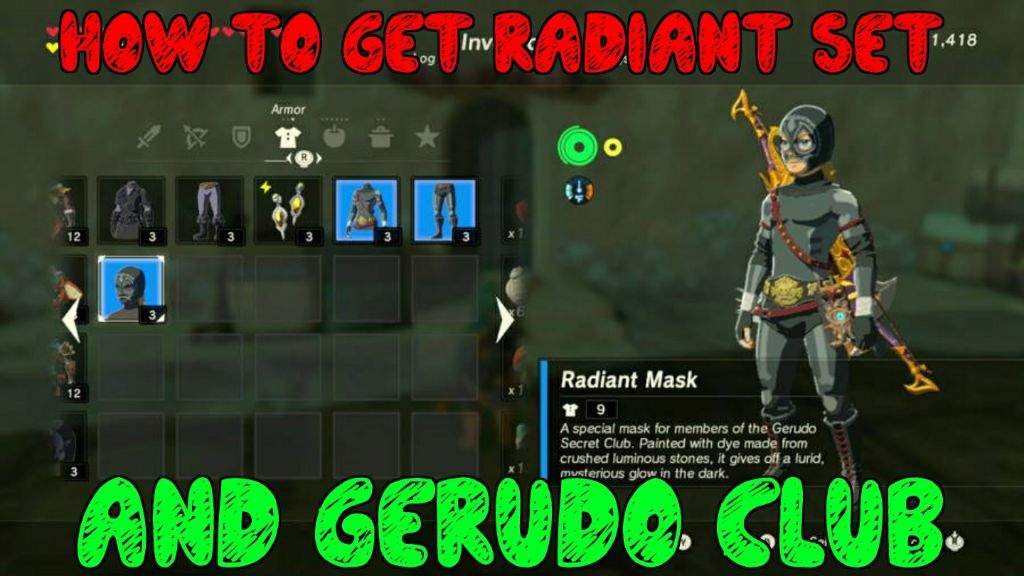 How to get Radiant Set + Gerudo Password | The Legend of Zelda Amino
