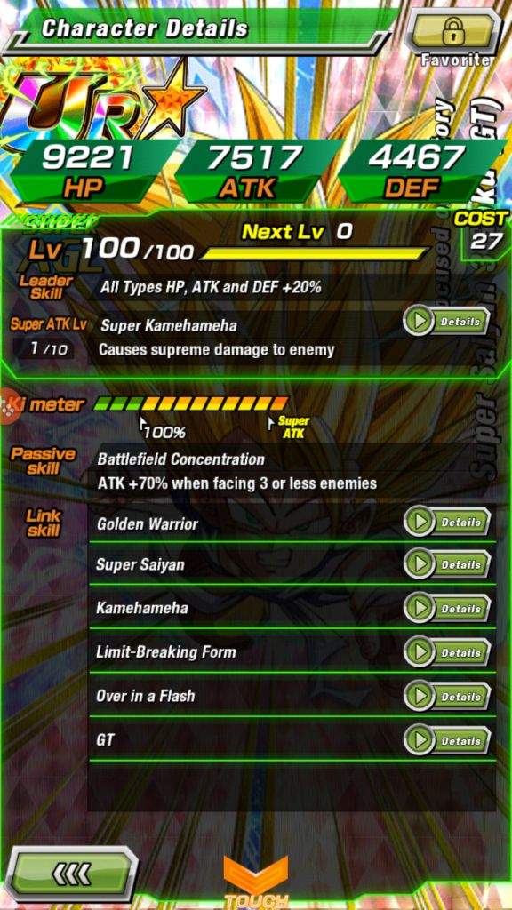 super saiyan 3 goku gt dokkan