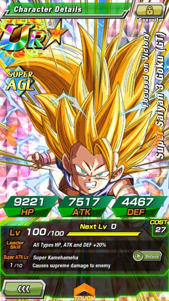 super saiyan 3 goku gt dokkan