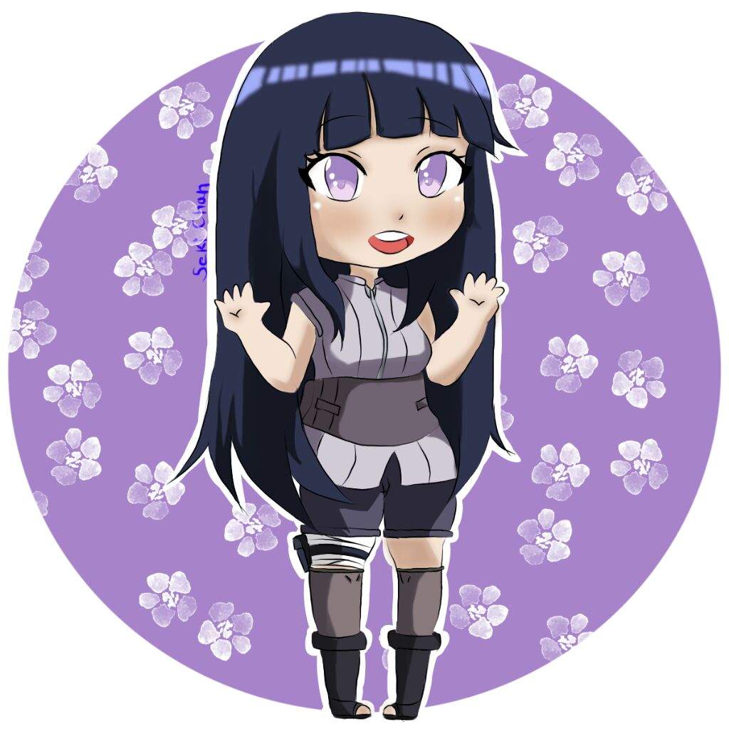 Original Digital Fanart Chibi Hinata Naruto Amino