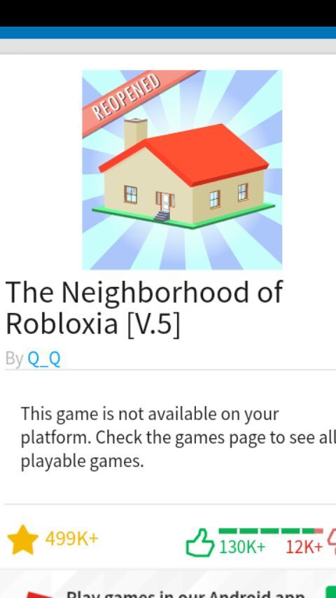this game is not available on your platform roblox