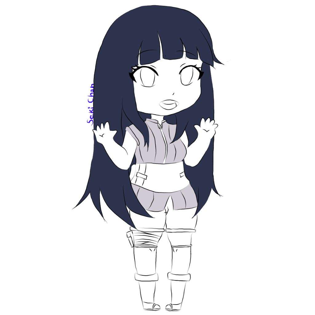 Original Fanart Chibi Hinata Anime Amino