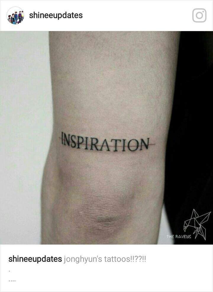 97+ Free Inspiration Tattoo Jonghyun Idea Tattoo Images