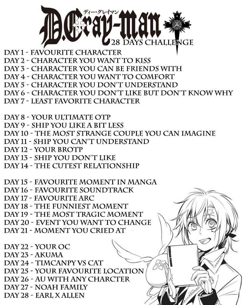 D Gray Man Daily Challenge Anime Amino