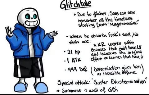 Glitchtale Character Sheets | Glitchtale Amino