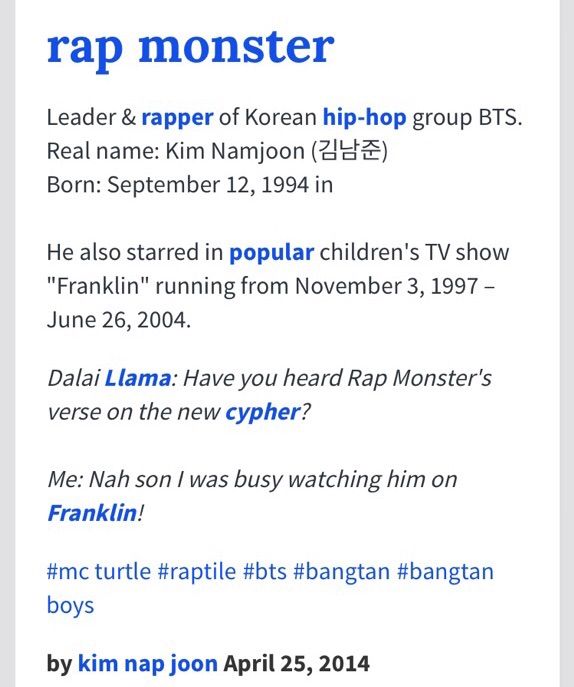 BTS Urban Dictionary | ARMY's Amino