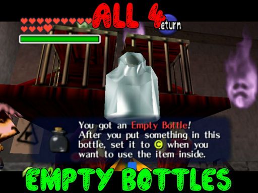 bottles majora's mask n64