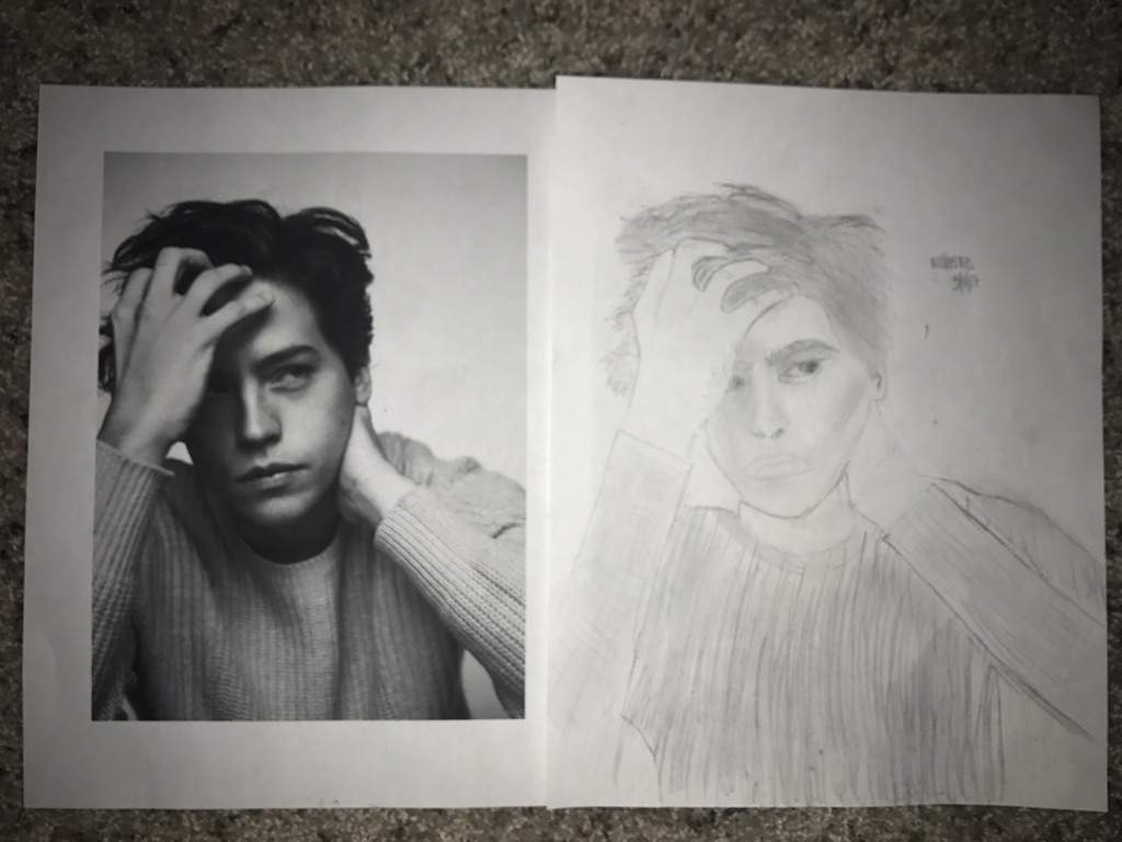 Cole Sprouse Drawing! 