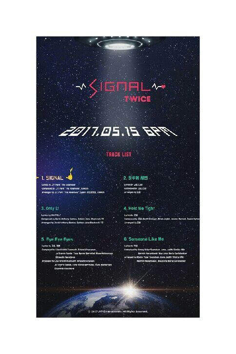 Twice Signal Photo Track List Teaser K Pop Amino