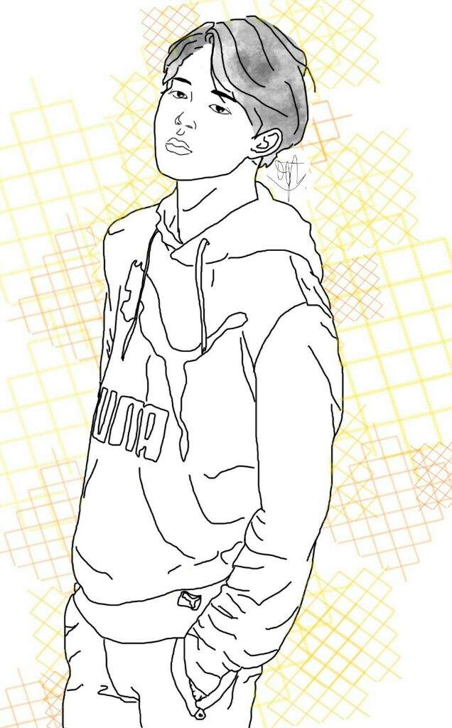 JIMIN OUTLINE FANART | Park Jimin Amino