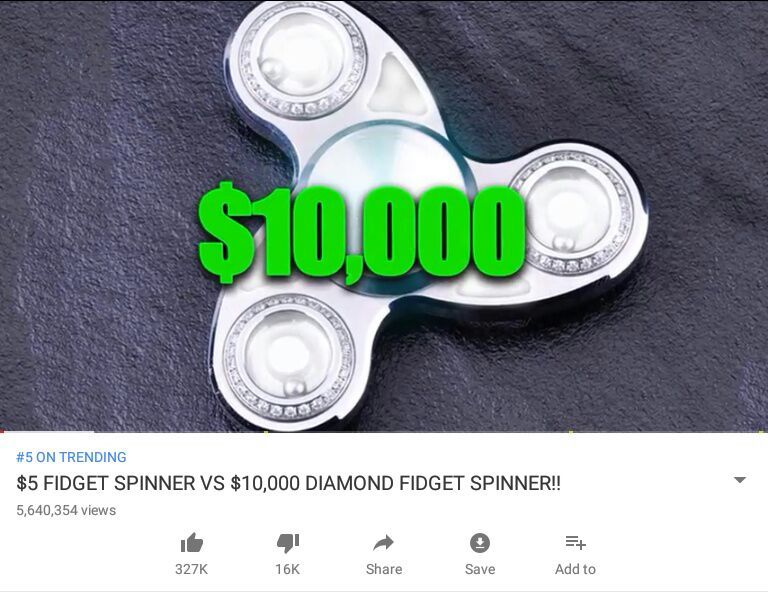 fidget spinner cost