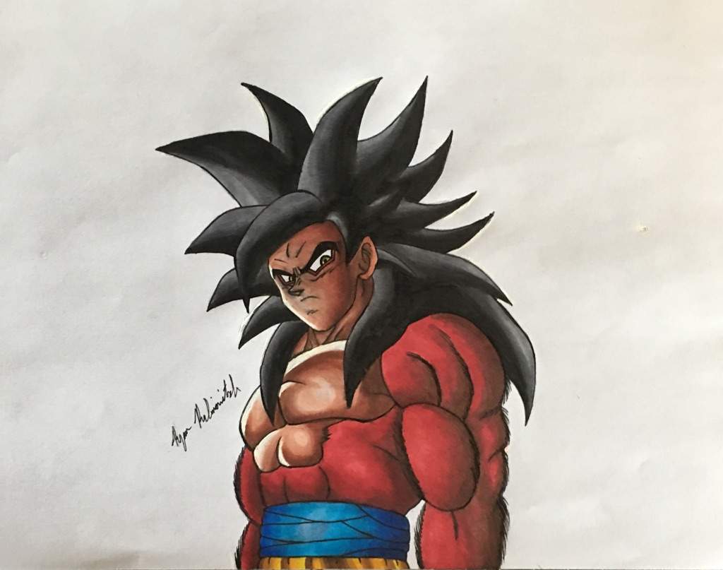 SSJ4 Goku Drawing DragonBallZ Amino