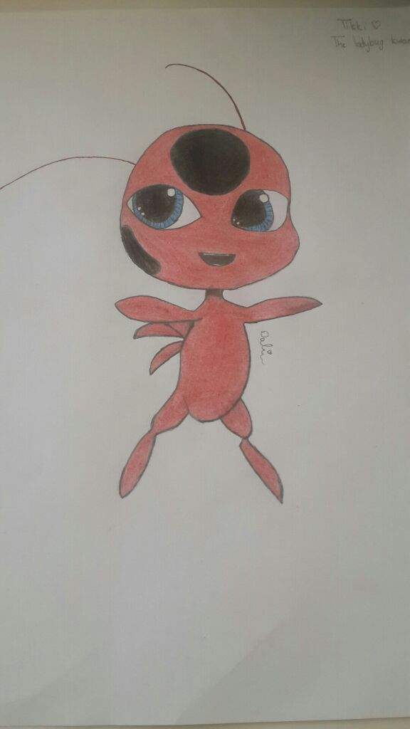 My first drawing for miraculous ladybug (tikki) what do you think about