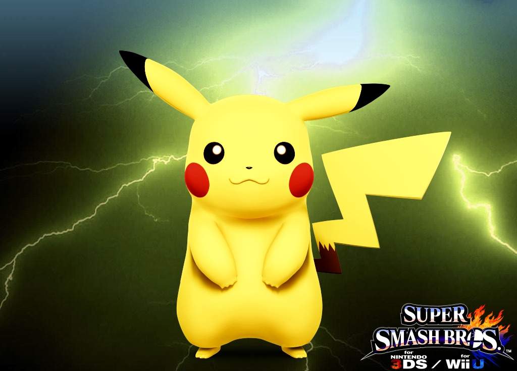 Пикачу. Pikachu Smash Bros. Pickachu Smash Bros. Wild Pikachu appeared.