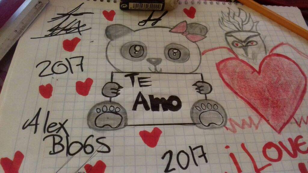 Te Amo Oso Panda Creator Alex Velazquez Arte Amino Amino