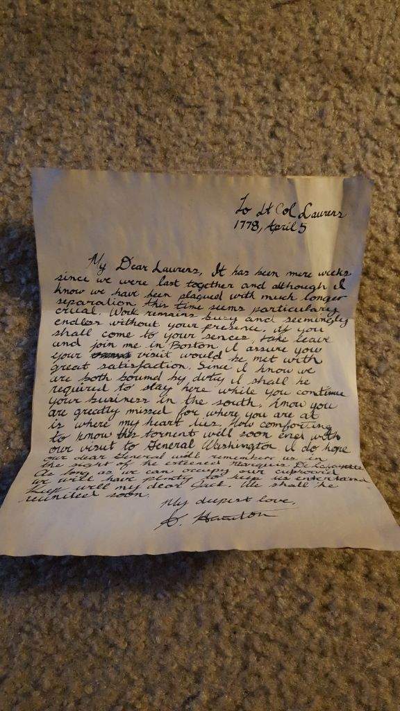 Alexander hamilton outlet john laurens letters