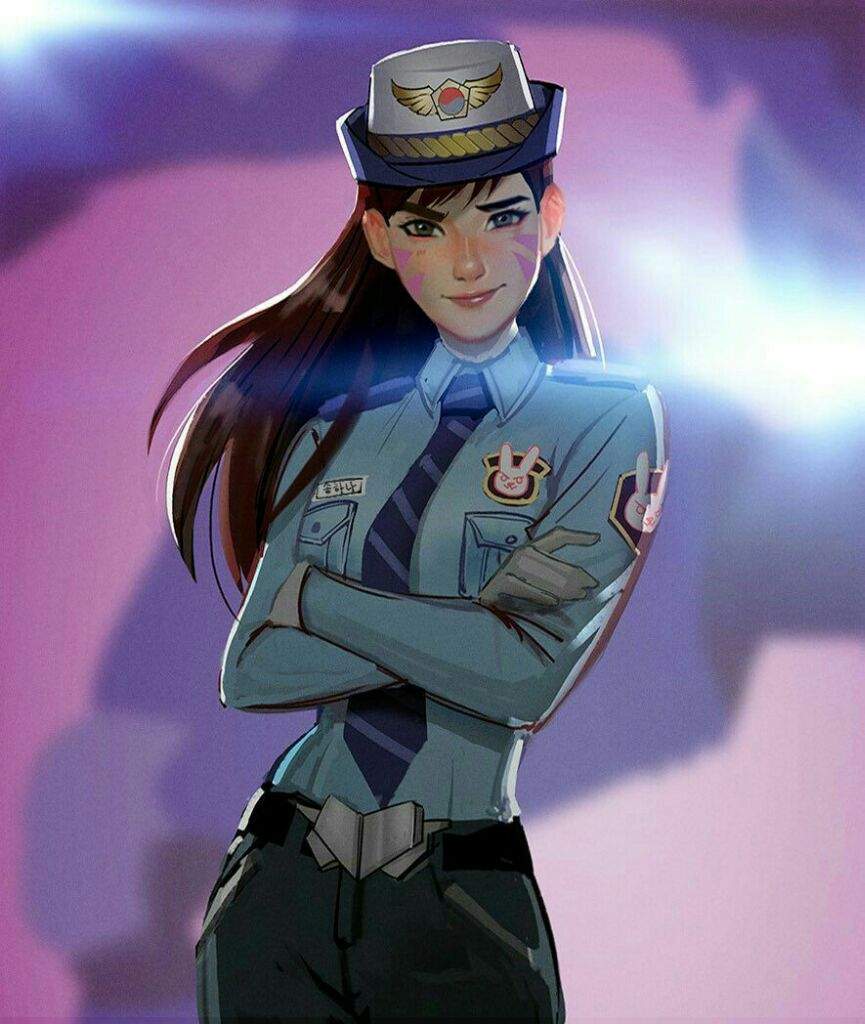 Police D Va Overwatch Amino