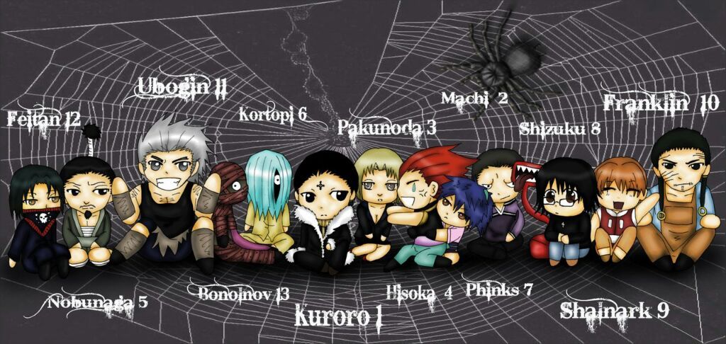 WHO IS YOUR FAV SPIDER FROM THE PANTHOM TROUPE? | Hunter x Hunter Amino