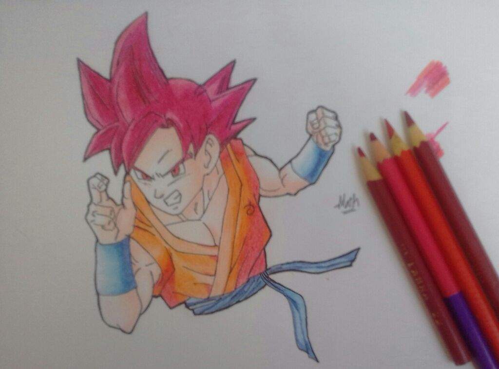 Goku SSJGod - DBS Drawing | DragonBallZ Amino