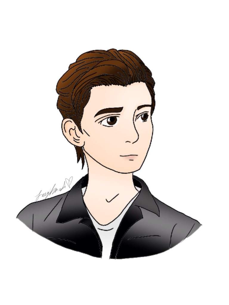 Tom Holland Cartoon Drawing : Peter Parker ©️walker_cates on Instagram