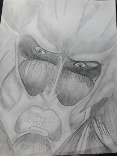 Dibujo de Titán Colosal~. | Attack On Titan Amino