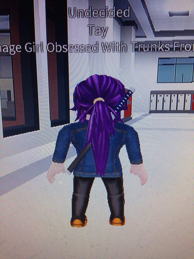 My Roblox Avatar Cosplaying As Trunks Dragonballz Amino - vest fo gogeta roblox