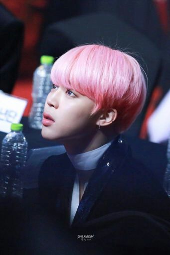 Jimin with fluffy pink hair | ARMY's Amino