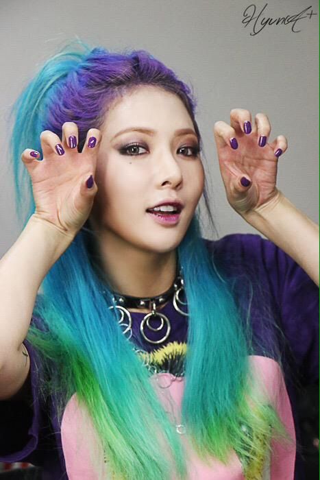 K Pop Kpop Rainbow Hair