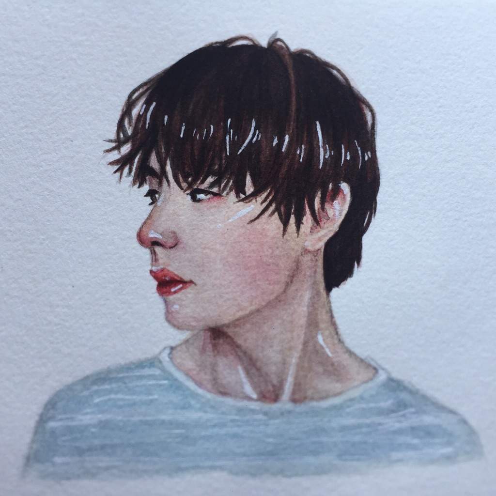 taehyung watercolour fanart | ARMY's Amino