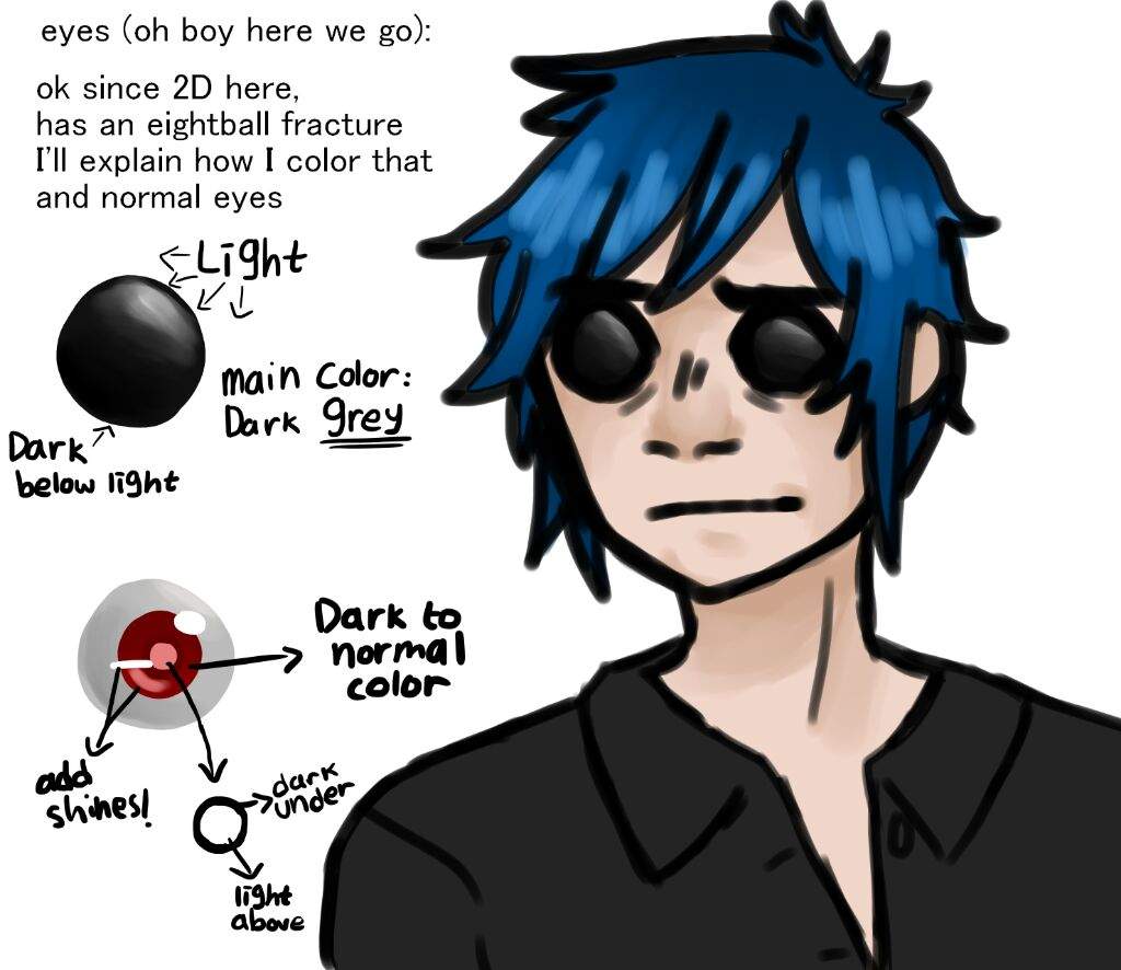 A Drawing Tutorial Featuring 2d Gorillaz Amino 