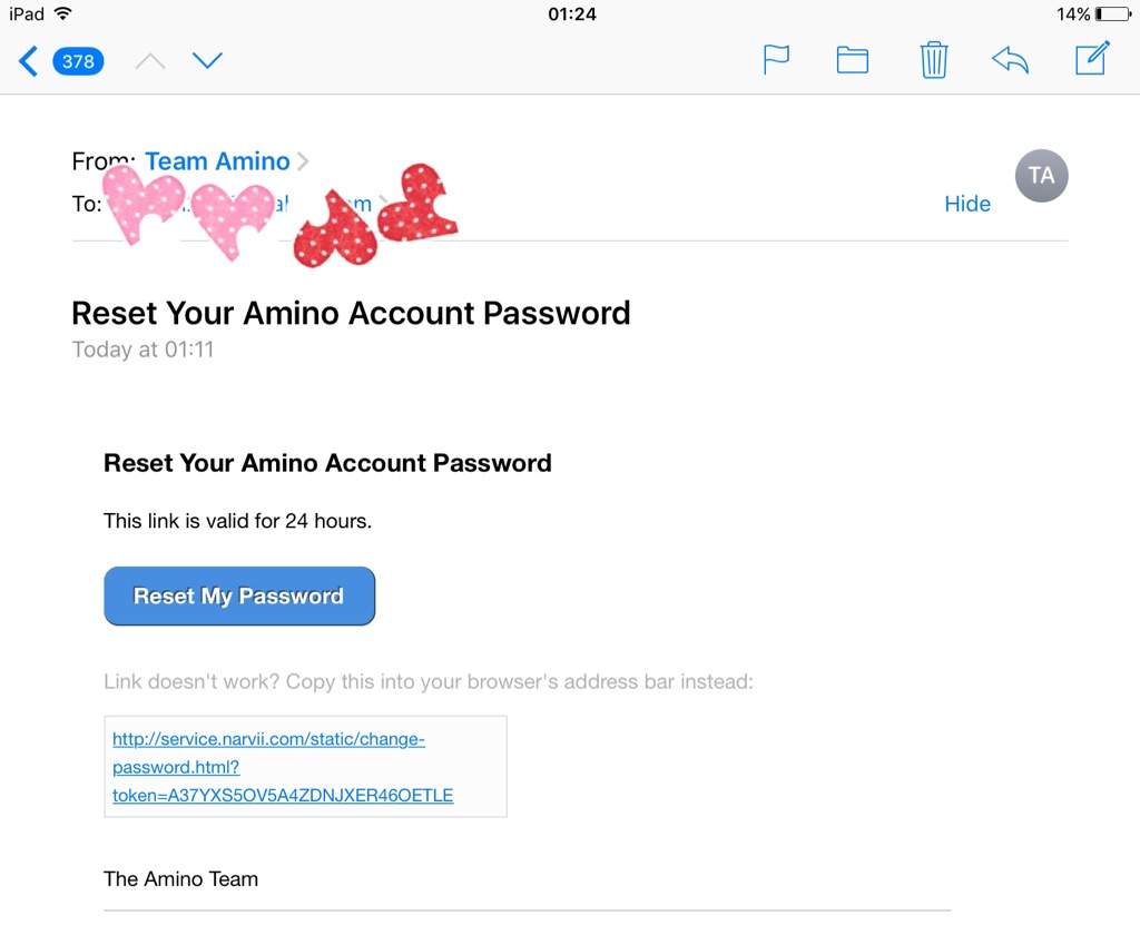 Page amino password login