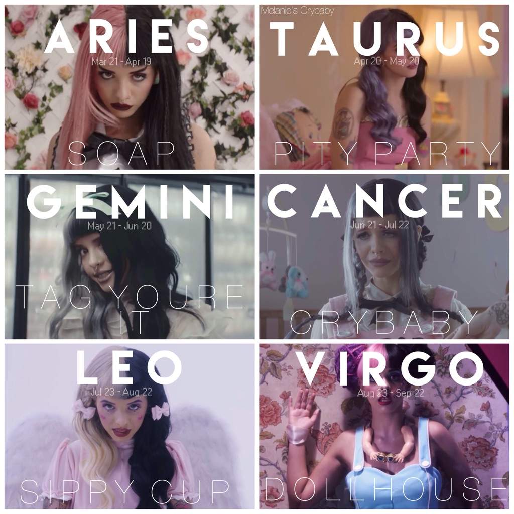 Crybaby Zodiac Signs! | Crybabies Amino