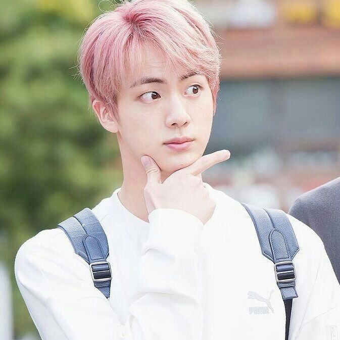 Jin with blonde or pink hair? | ARMY's Amino