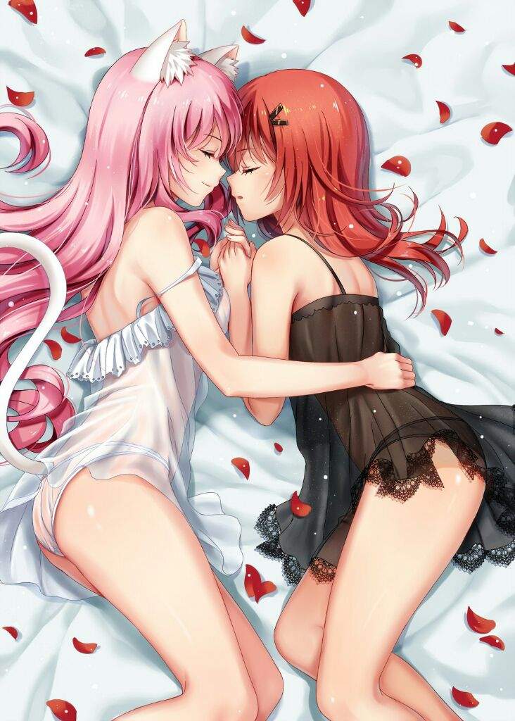 Anime lesbian twins
