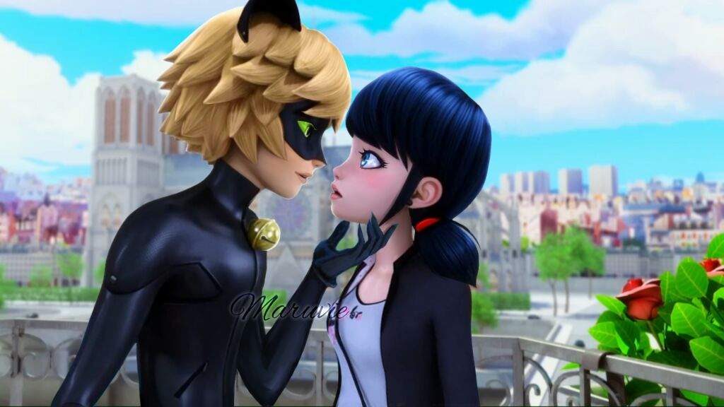 The kiss (By Kim1509) | Miraculous Amino