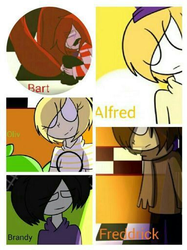 Fredrick,brandy(me),oliv,bart,Alfred ,and kenny | Wiki | Five Nights At ...