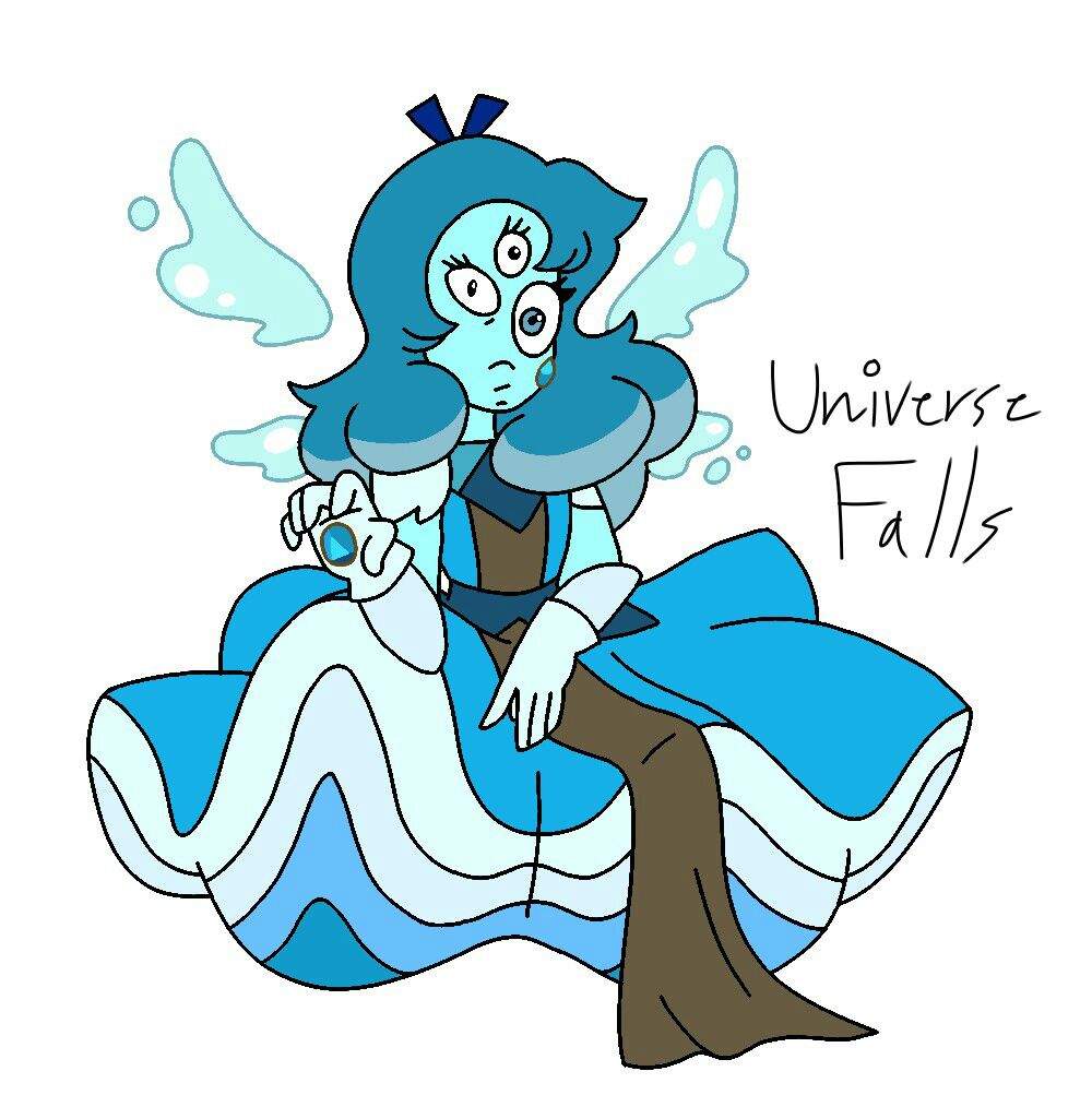 Sapphire + Aquamarine Fusion - Hemimorphite | Cartoon Amino