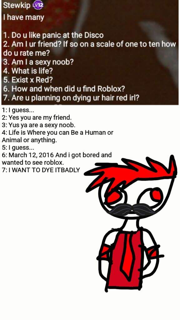 Questions For Red Part 2 Roblox Amino - roblox 4life roblox