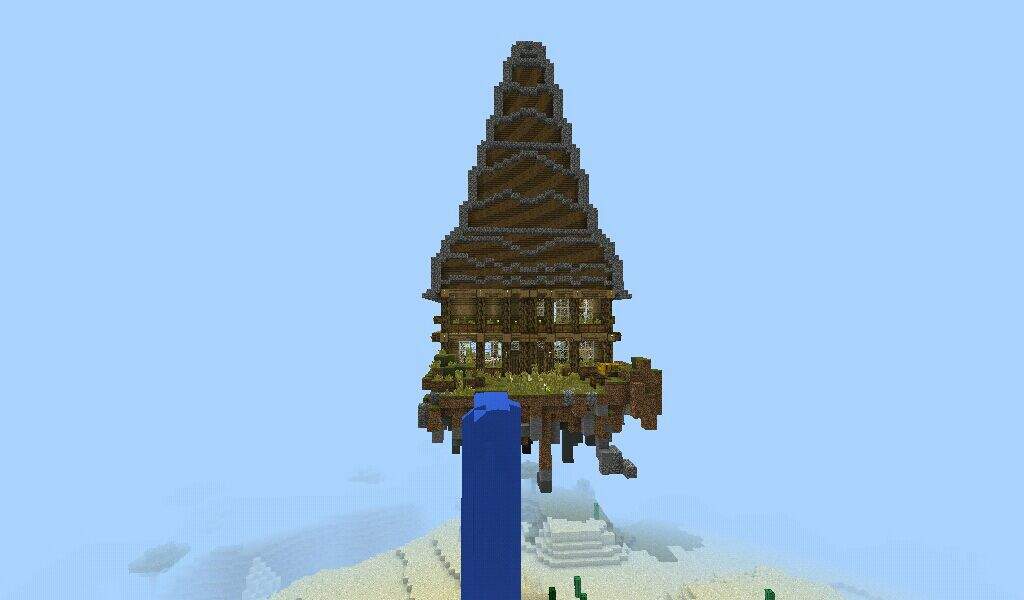 Floating Island House | Minecraft Amino